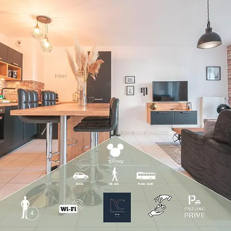 Apartment Disneyland-paris 4 Pers, Wifi, Parking